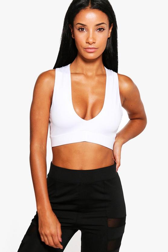 Amelia Fit Plunge Sports Bra